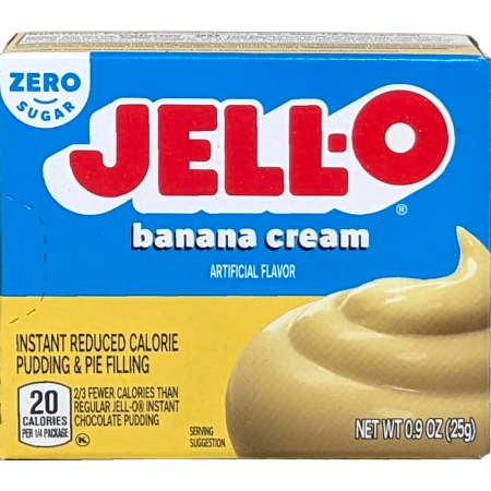 Jell-O Sugar Free instant Pudding & Pie Filling - Banana Cream