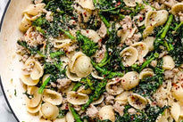 ORECCHIETTE w/ RAPINI & SAUSAGE