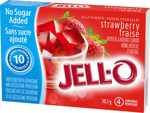 Jell-O Sugar Free Gelatin Powder - Strawberry